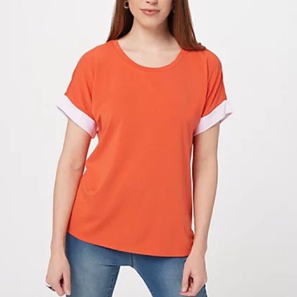 Laurie Felt Contrast Under Sleeve Tee Shirt